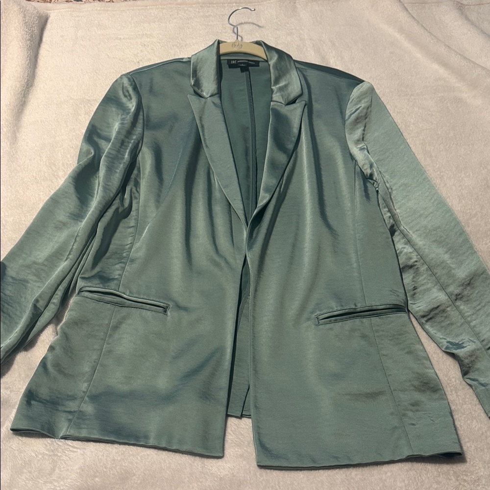 INC International Concepts Shimmering Teal Blazer